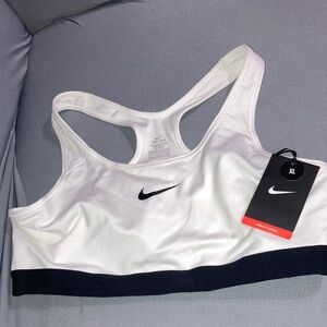 Nike Dri-fit Women's White and Black Sports Bra